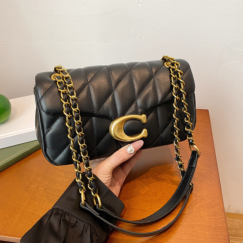 Xiaoxiangfeng bag, women's bag, diamond grid chain bag, 2025 new trendy and versatile high-end small square bag, single shoulder crossbody bag