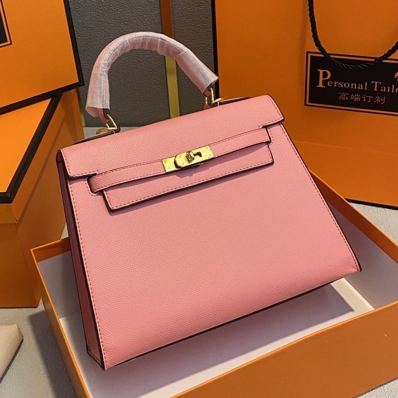 AliExpress popular candy colored Kelly bag 19CM22CM women's handbag single shoulder diagonal cross women's bag