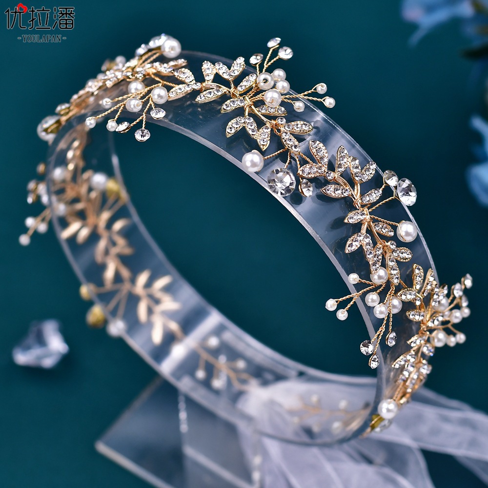 Yulapan HP233 Cross border Bridal Alloy Diamond Set Hair Strap Fashion Style Bridal Wedding Dress Accessories Hair Accessories