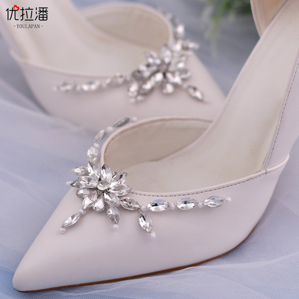 Eulapan HX34 European and American high heels decorative buckle accessories wedding shoes rhinestone shoe buckle pure handmade detachable shoe flower