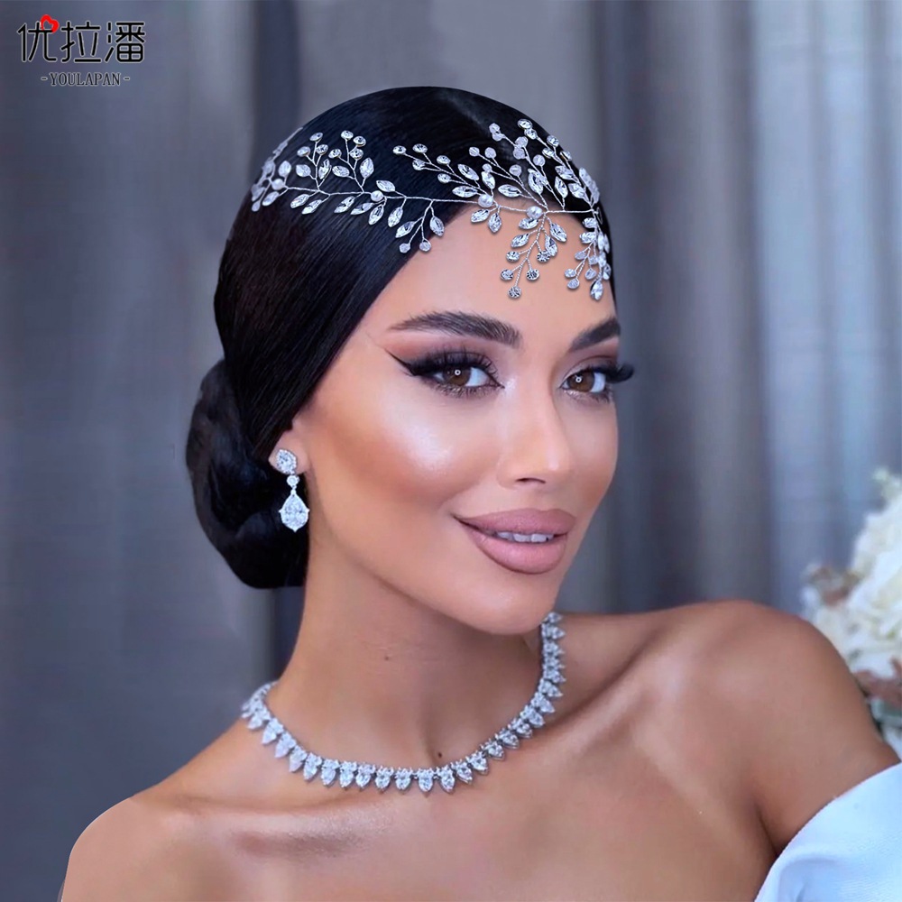 Yulapan HP21 Bridal Handmade Diamond Crown Hair Accessories Wedding Dress Dress Accessories Simple Hair Accessories Hair Straps