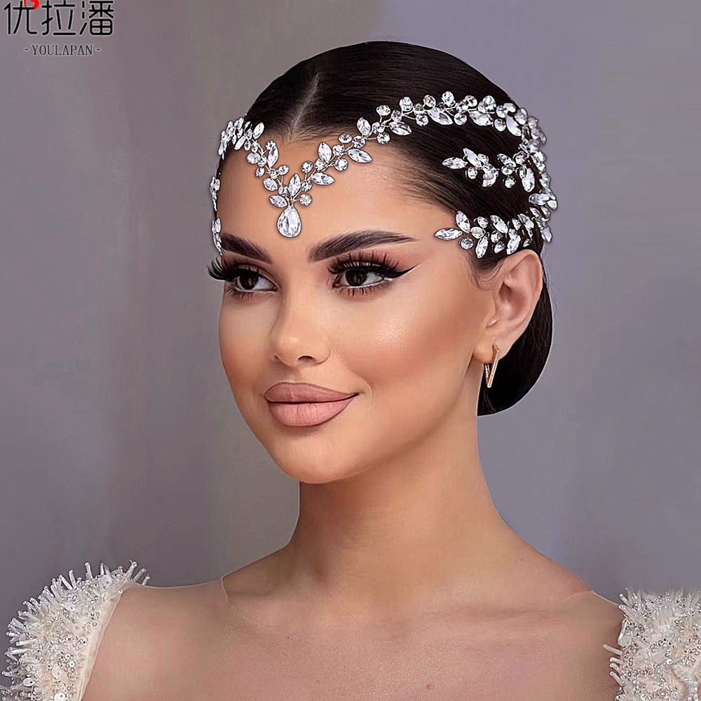 Eulapan HP599 European and American Bridal Headpiece, Water Diamond Headband, Wedding Party Headband, Hollow Shaped Hair Ornament