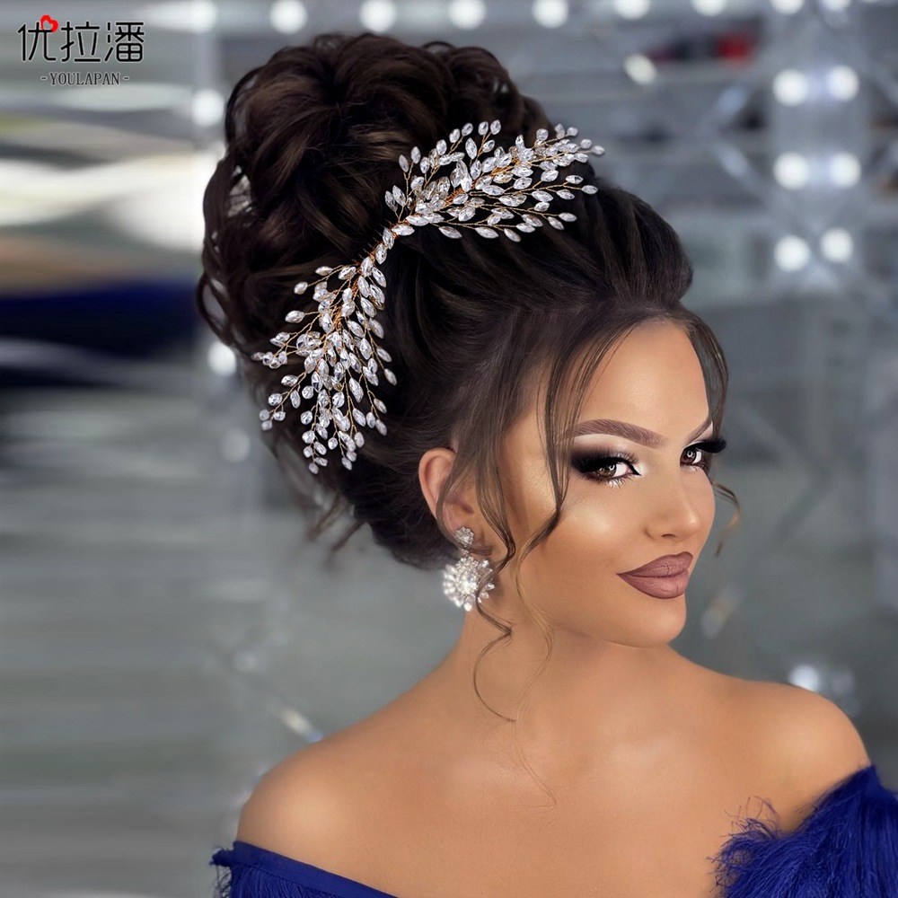 HP276 European and American rhinestone hair comb, hair clip, wedding dress, angel wings, bridal headwear accessories
