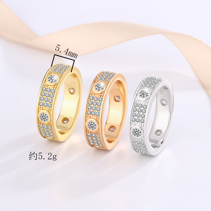 Cross border hot selling 925 sterling silver starry sky ring for women, European and American fashion, light luxury ins, niche design, classic ring