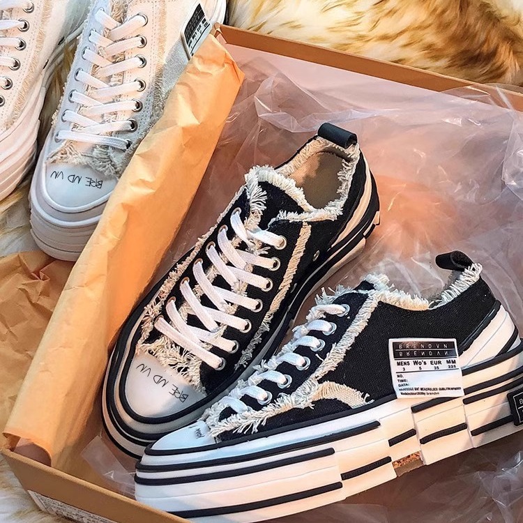 Canvas shoes for women 2024 new summer breathable height increasing board shoes casual Wu Jianhao same style beggar half drag single shoes