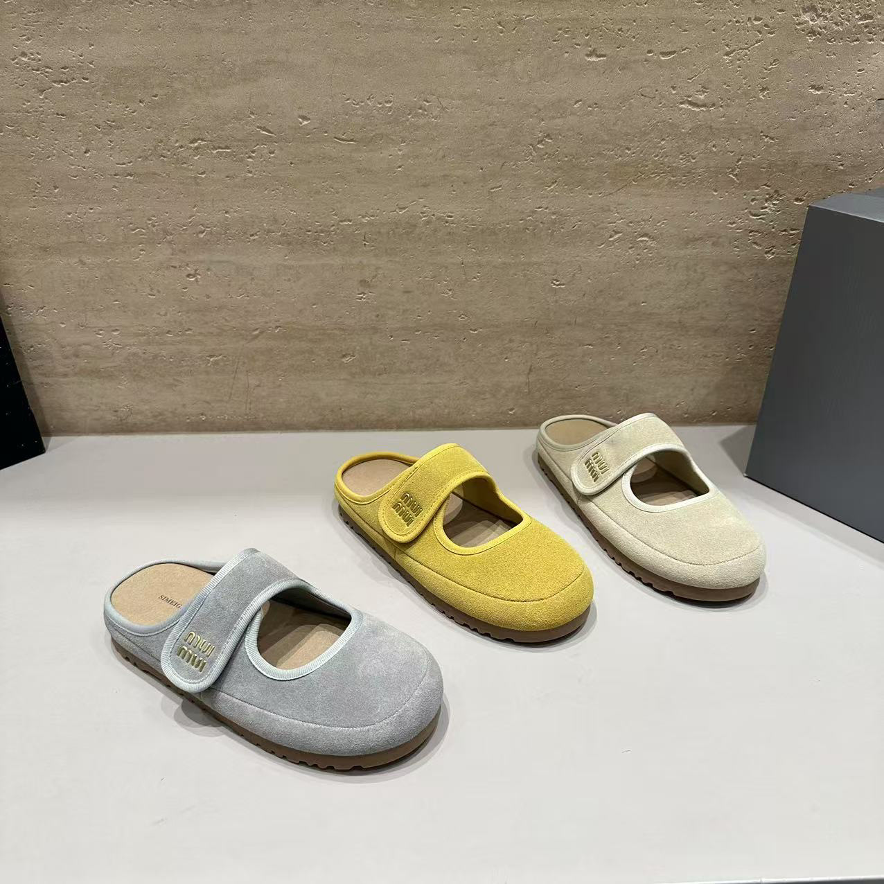 Little Potato Bo Shoes for Women 2025 Spring Edition Genuine Leather Round Head Shallow Mouth Velcro Mary Jane Shoes Soft Bottom Flat Ugly Cute Shoes