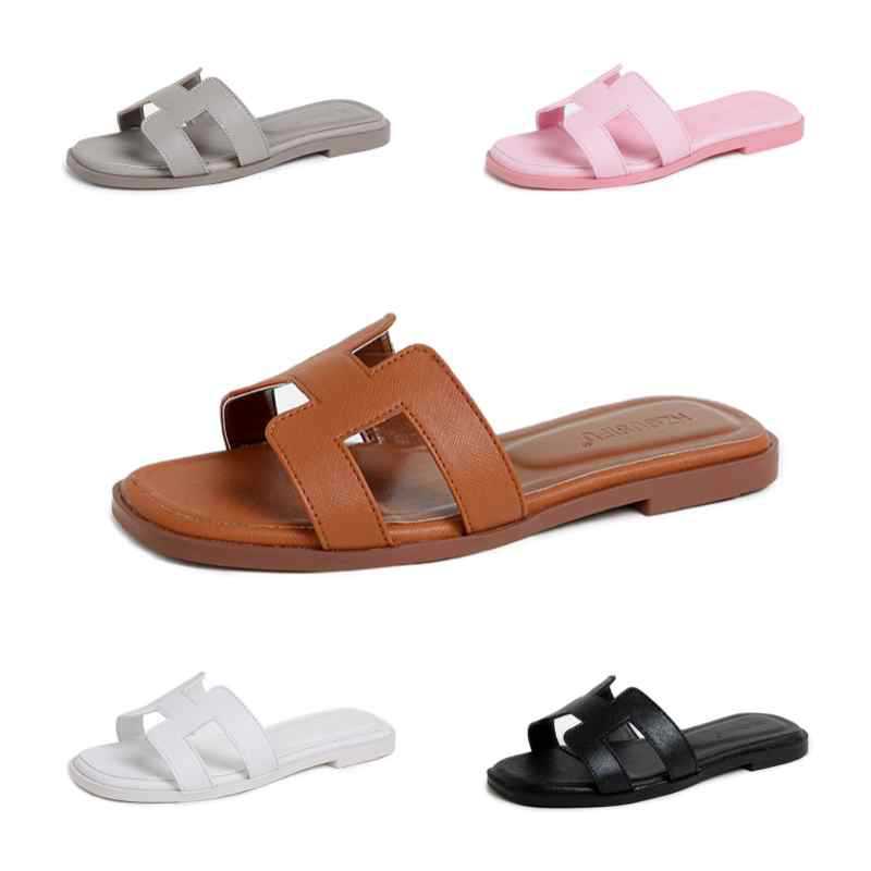 Slippers for women's outdoor wear 2025 new summer fashion versatile flat bottomed sheepskin one line trawl red beach travel sandals