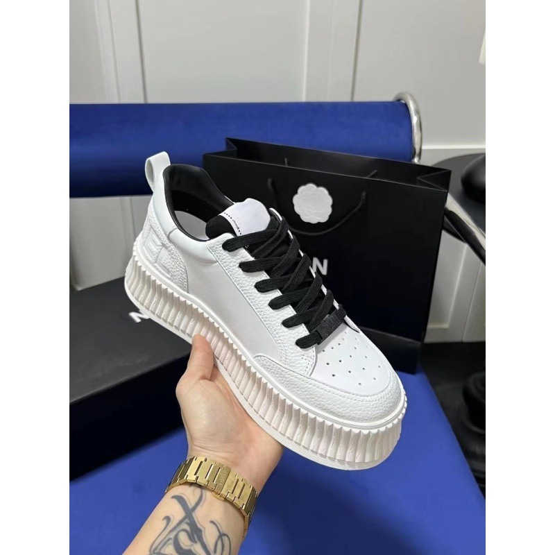 2024 New Xiaoxiangfeng Panda Board Shoes, Biscuit Shoes, Women's Thick Bottom, Sponge Cake Bottom, Inner Height Increase, Sports and Leisure Little White Shoes