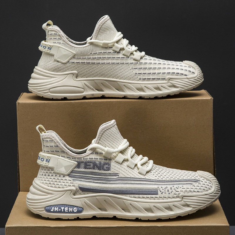 Large size foreign trade men's shoes spring and summer new casual sports shoes low top lace up fashionable trendy shoes men's running shoes wholesale