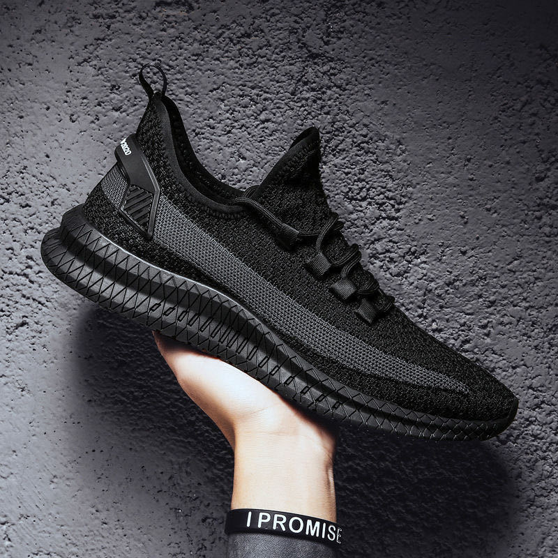 Cross border men's casual shoes, men's trendy versatile sports shoes, men's shoes, fly woven breathable mesh fabric shoes, manufacturer wholesale