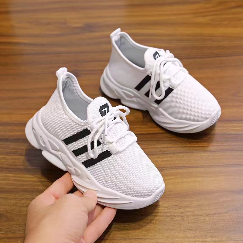 New children's sports shoes with thickened soft sole for spring and autumn, breathable and wear-resistant coconut shoes for men and women, large mesh shoes for children
