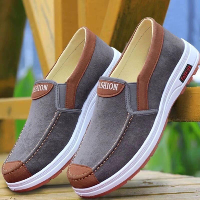 Breathable cloth shoes, Beijing cowhide sole, soft, old, non slip, lightweight: shoes, wear-resistant work shoes, canvas shoes, comfortable men's board