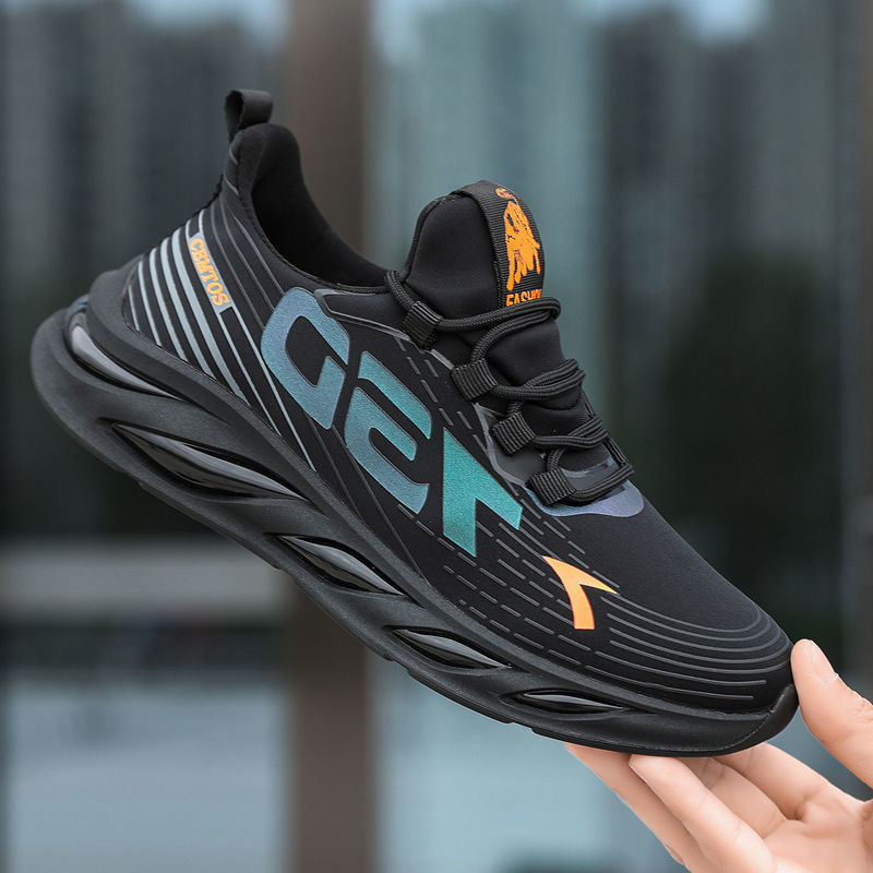 2024 New Black Shallow Mouth Men's Shoes Old Beijing Cloth Shoes Breathable Men's Sports Shoes Casual Shoes Men's Single Shoes dropshipping