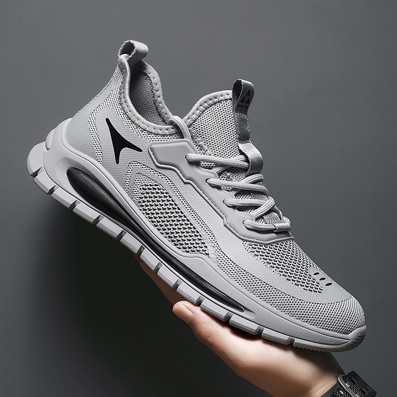 Cross border men's shoes, new spring and summer styles, Korean style trendy casual shoes, student running shoes, fly woven sports shoes, wholesale from manufacturers