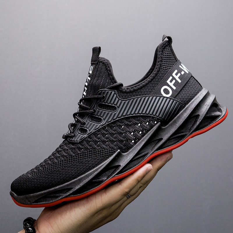 Foreign Trade Men's Shoes 2024 Summer New Fashionable Casual Shoes Men's Blade Running Shoes Trendy Flyknit Sports Shoes Men