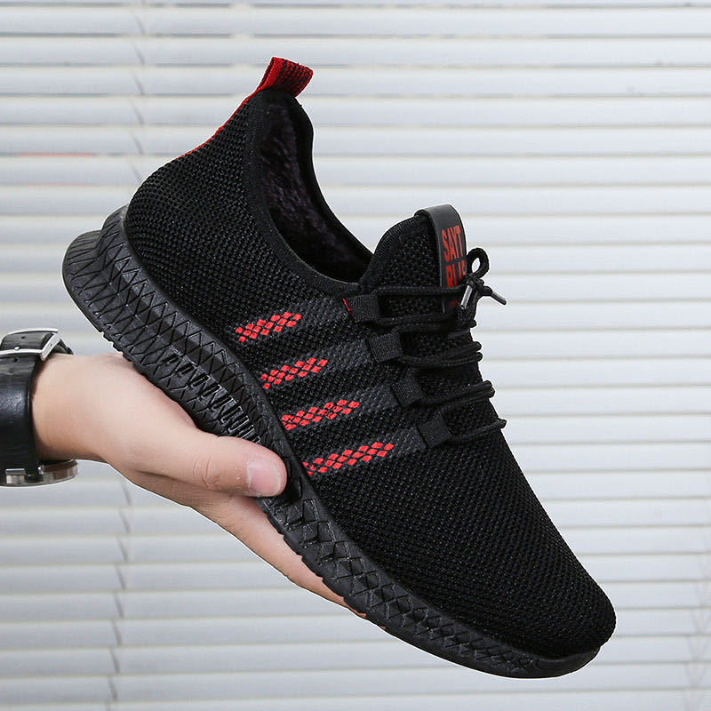 Manufacturer's breathable and lightweight student sports shoes for spring and autumn, casual and comfortable Korean version men's fashionable running single shoes