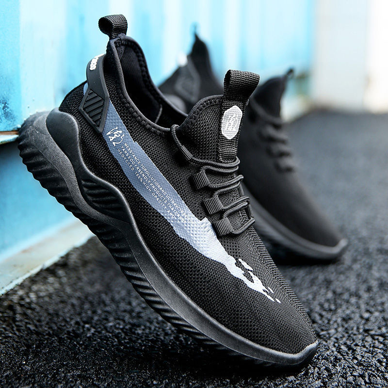 New men's shoes summer fly woven coconut shoes trendy casual running shoes men's and women's breathable lightweight sports shoes wholesale