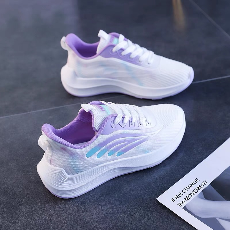 Cross border wholesale sports shoes women's new spring and summer non slip soft sole wear-resistant mesh breathable casual shoes versatile and ultra light