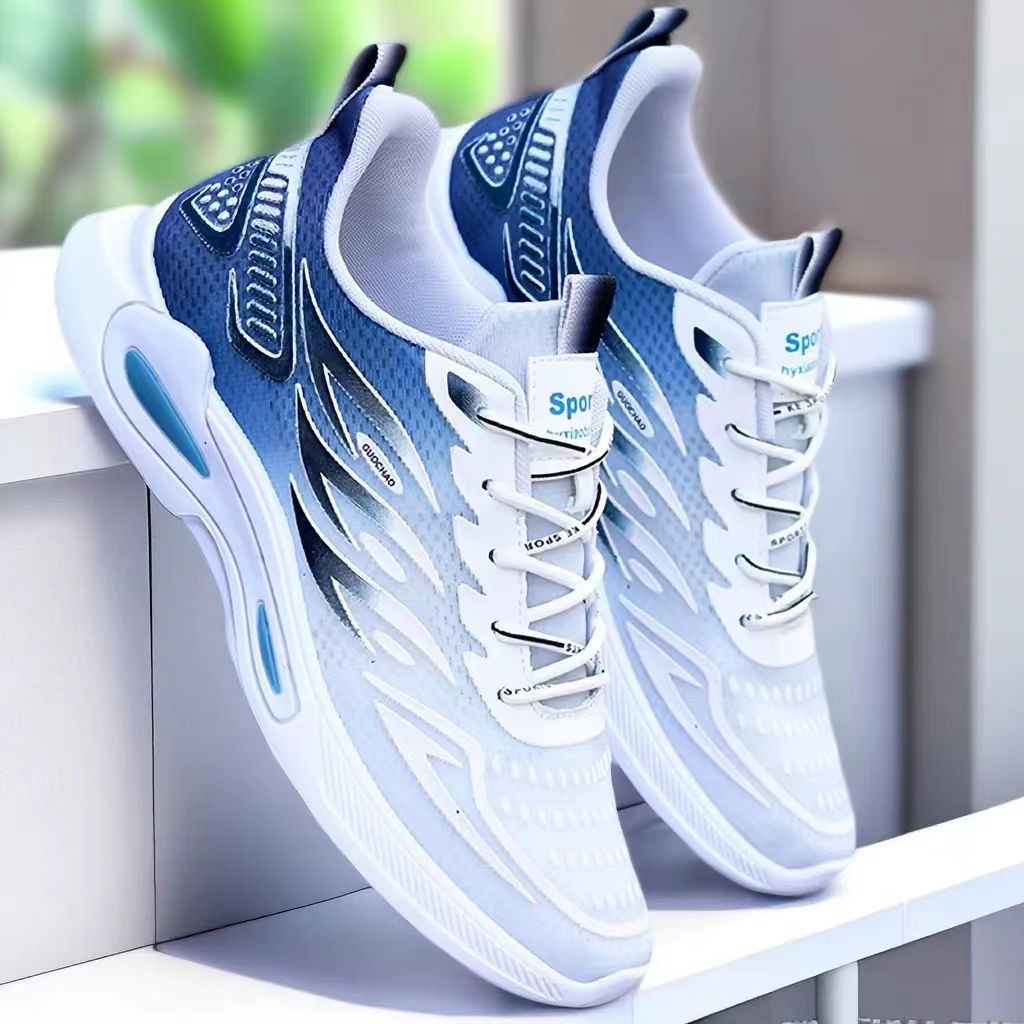 Men's casual sports shoes, casual shoes with soft soles, lightweight running shoes, fashionable, high-end, comfortable sports shoes, cross-border
