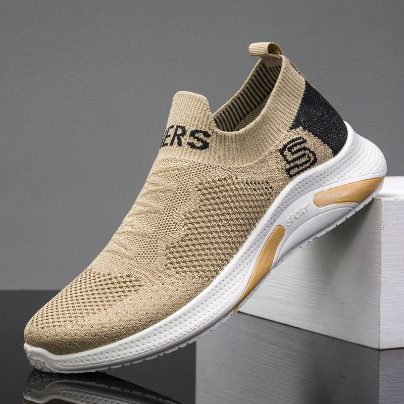 Spring and summer sports shoes for men 2024 new trend men's shoes casual versatile fly woven casual shoes fashionable sneakers