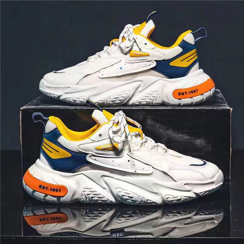 Wholesale foreign trade casual shoes men's shoes 2024 new shoes spring breathable dad shoes men's low top sports shoes