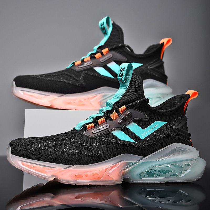 2022 New Dad Shoes Retro Men's Shoes Cross border Sports Running Shoes Summer Men's Casual Shoes Jelly Bottom Men's Shoes