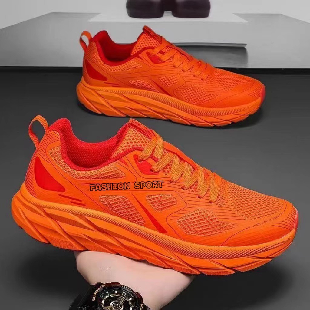 Cross border youth foreign trade men's and women's same soft soled running shoes, mesh fly woven sports shoes, trendy and casual shoes