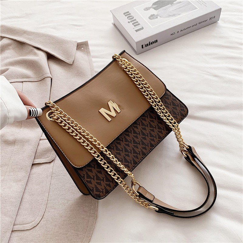 2024 New Fashion Single Shoulder Lychee Pattern Small Square Bag Chain Strap Cross Shoulder Factory Goods Wholesale Large Capacity Cross border Bag Women's Trend