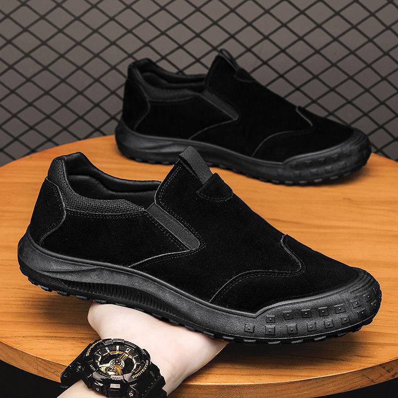 Amazon men's cloth shoes 2023 cross-border trend flat shoes men's shoes casual sports sole shoes manufacturer wholesale