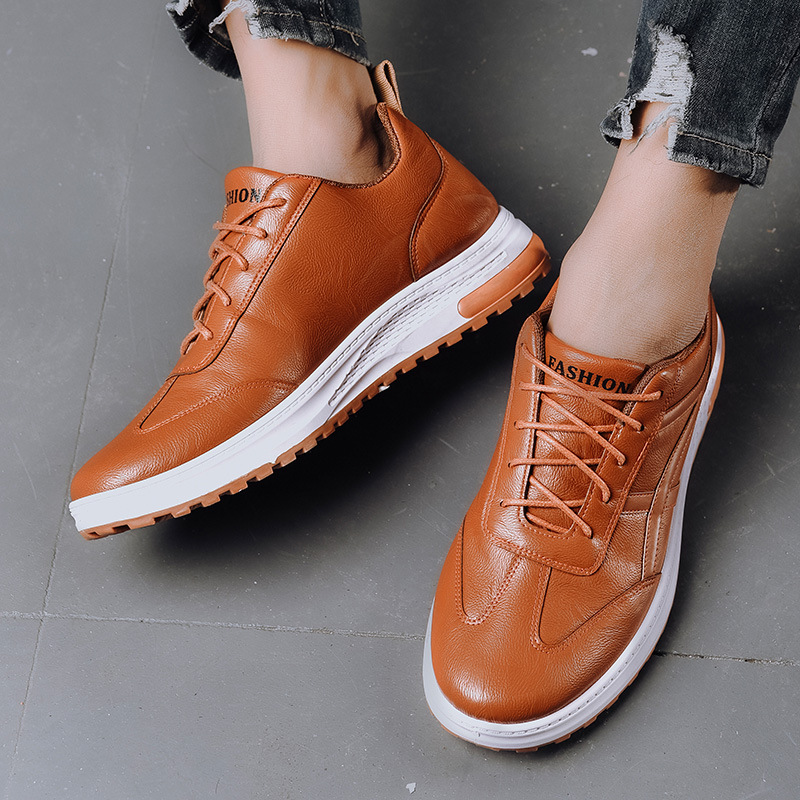 2025 New Summer Men's Shoes Foreign Trade PU Casual Running Shoes Cross border Warm Men's Sports Shoes Men's Shoes