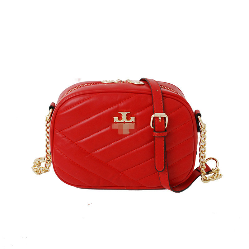 2023 New Fashion Single Shoulder Embroidery Thread Camera Bag Chain Strap Cross Shoulder Factory Goods Wholesale Large Capacity Cross border Bag Women's Trendy Pair