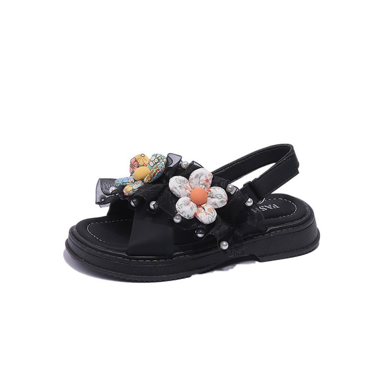 Girls' Sandals Summer New Princess Shoes Baby Girls' Versatile Shoes Elementary School Fashion Internet Red Shoes