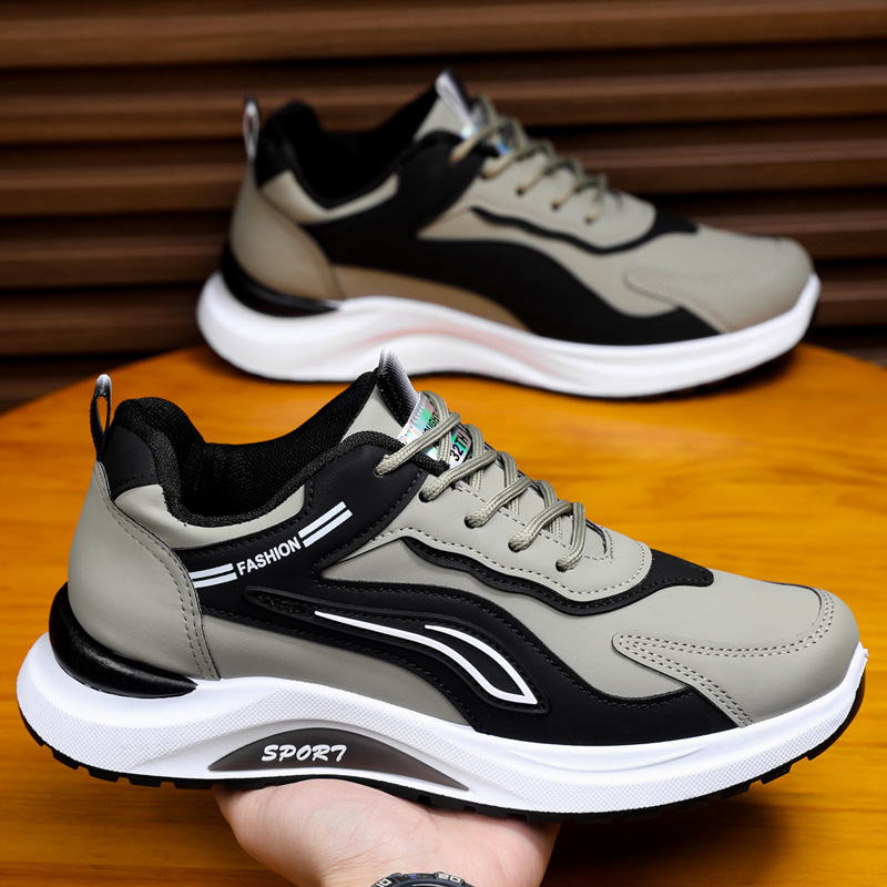 Cross border men's shoes 2025 summer versatile new men's trendy sports and leisure shoes versatile student running shoes wholesale