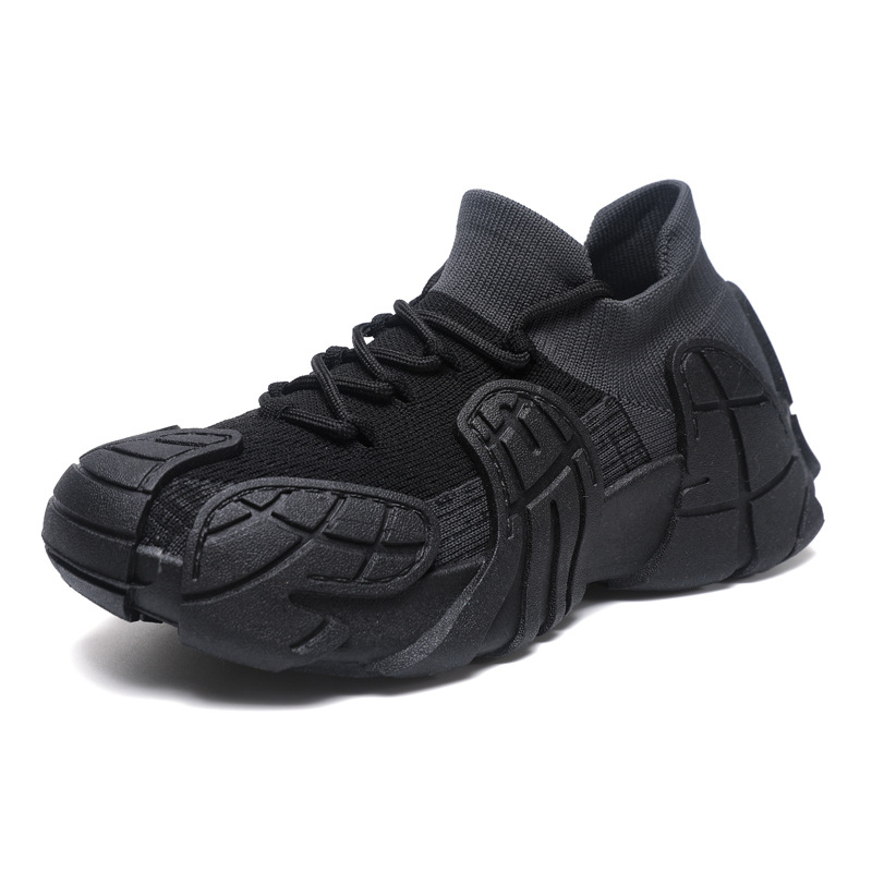 Internet celebrity casual socks and shoes 2025 summer new fly woven breathable sports and leisure shoes women's fashionable and versatile trendy shoes