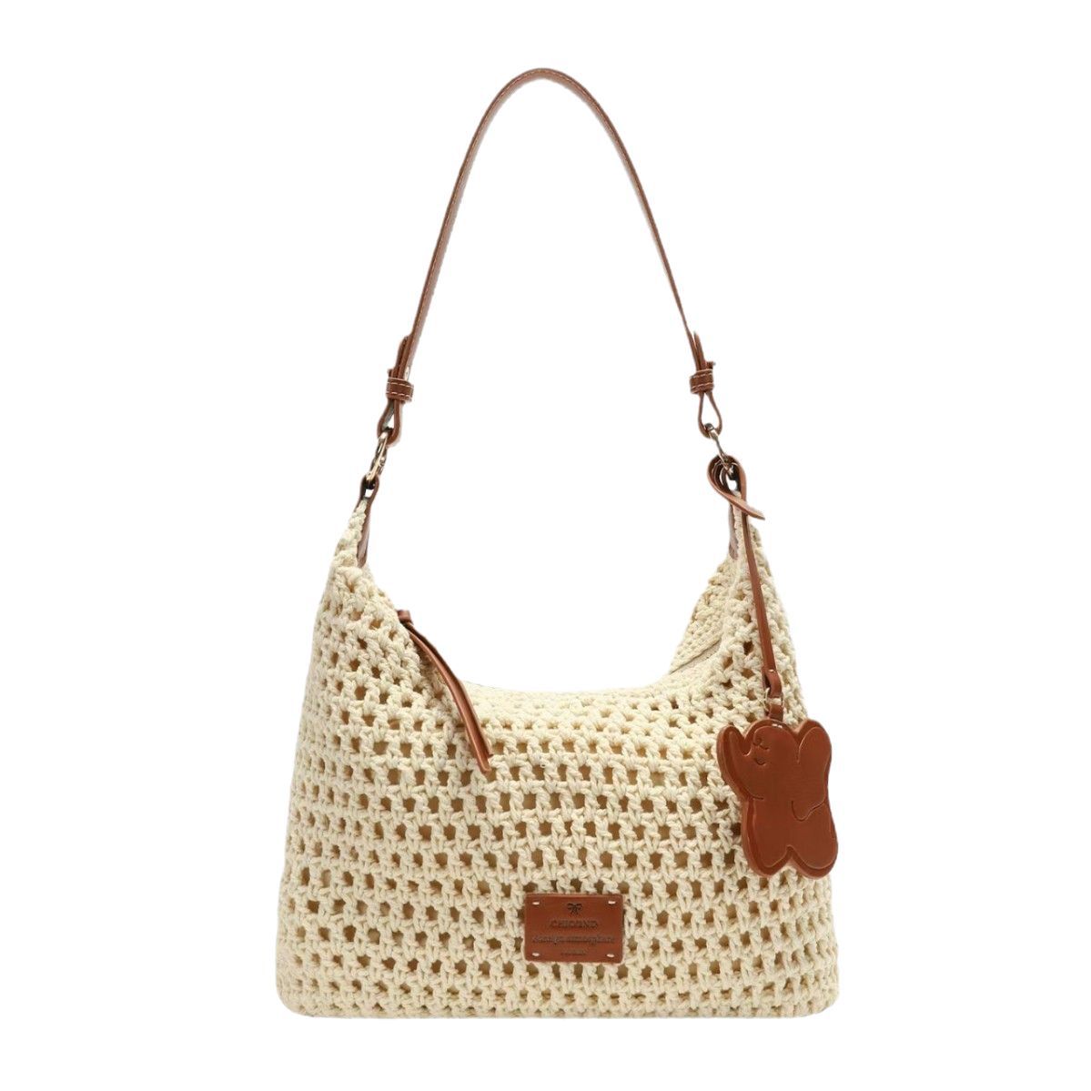 Nanfeng Chio2nd Leisure Time Tote Bag Women's Summer Lazy Wind Beach Weaving Bag Single Shoulder Crossbody Bag