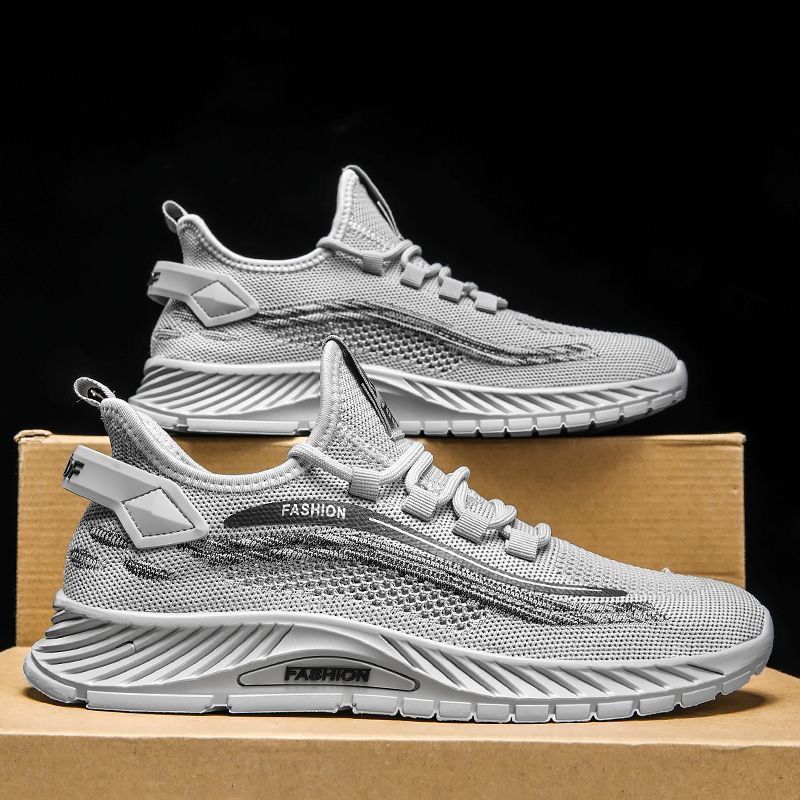 Cross border new men's shoes summer casual sports mesh shoes men's summer breathable thin fly woven mesh trendy shoes wholesale