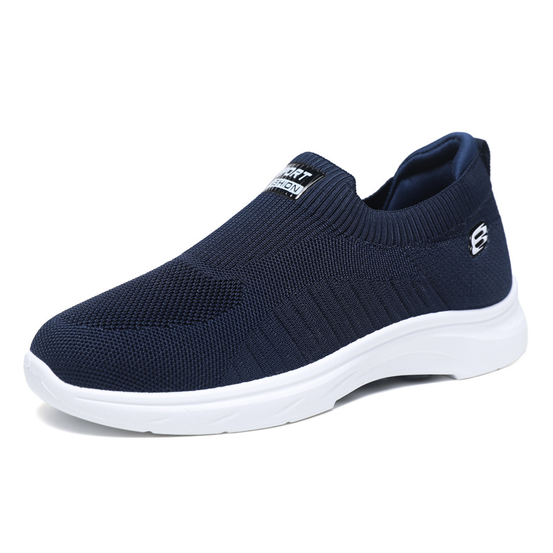 Cross border new running mesh casual mesh shoes, fashionable and versatile, breathable and soft soled sports men's shoes wholesale