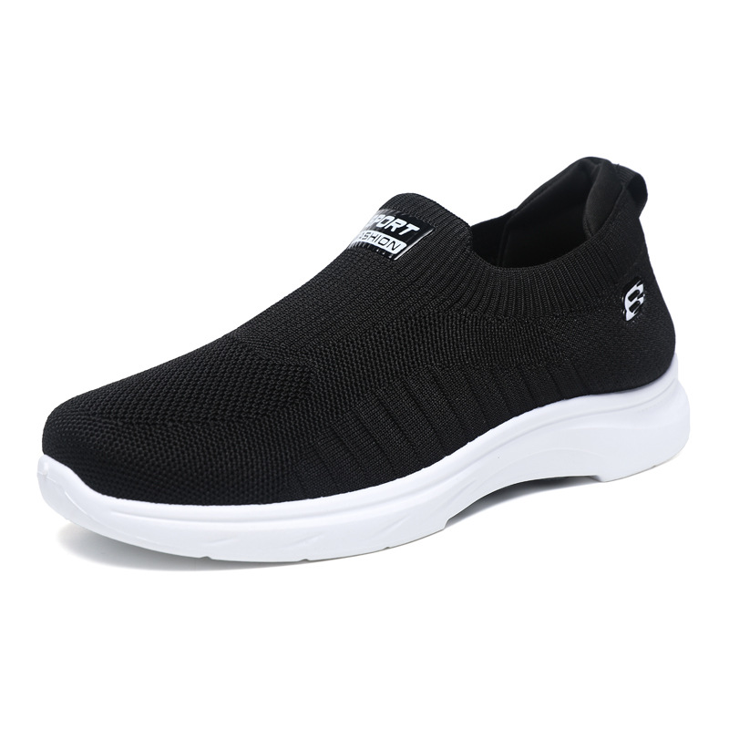Cross border new running mesh casual mesh shoes, fashionable and versatile, breathable and soft soled sports men's shoes wholesale