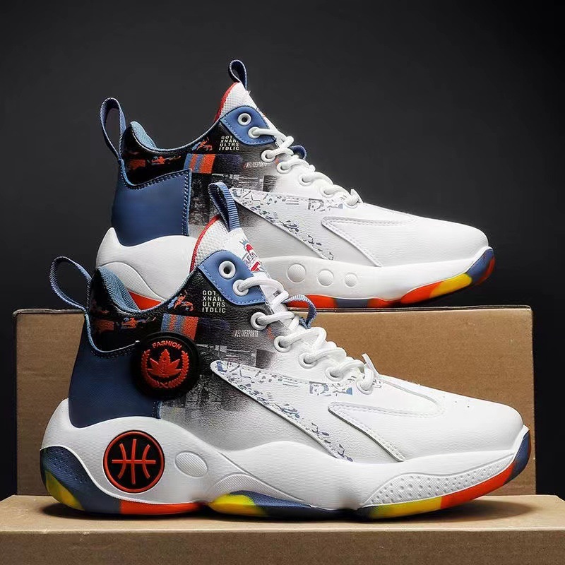 Men's high top men's basketball shoes new autumn and winter sports shoes wholesale men's running teenagers cross-border outdoor