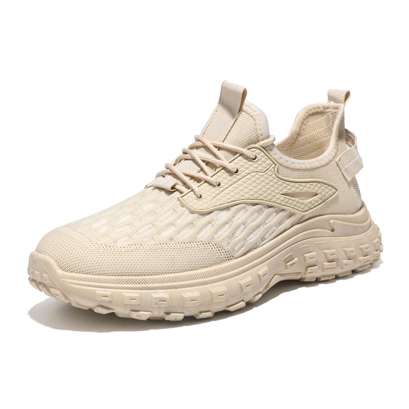 Men's Shoes Autumn New Style Flyknit Breathable Coconut Shoes Men's Casual Running Sports Shoes Dad Trendy Shoes Cross border Wholesale