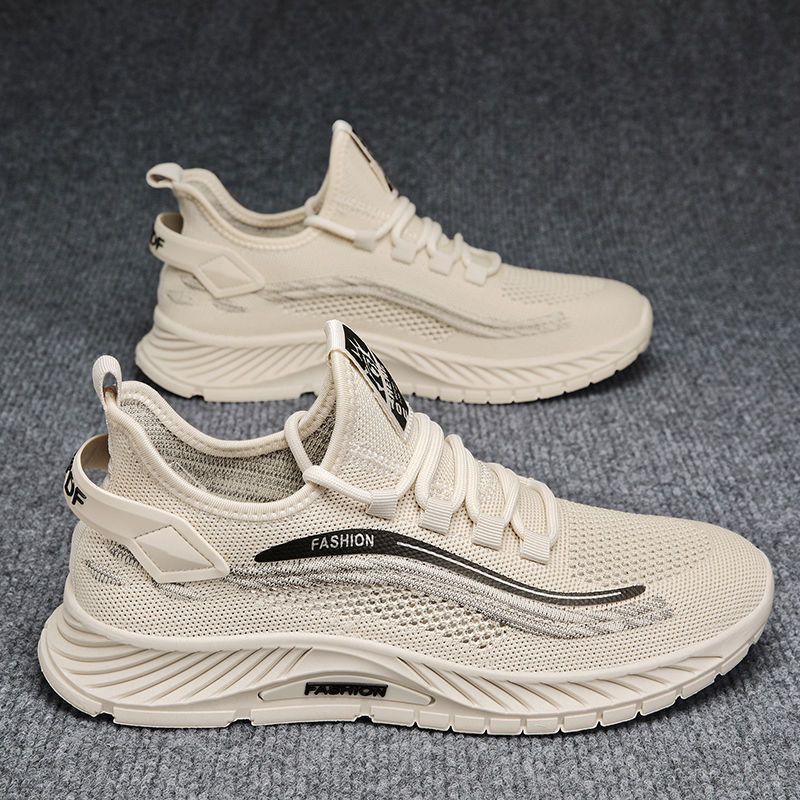 Cross border new men's shoes summer casual sports mesh shoes men's summer breathable thin fly woven mesh trendy shoes wholesale