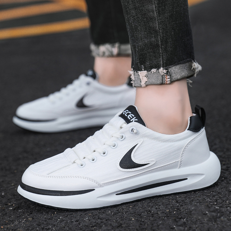 Cross border sports men's shoes summer new foreign trade fish mesh surface breathable thick sole soft sole comfortable and versatile casual trendy shoes