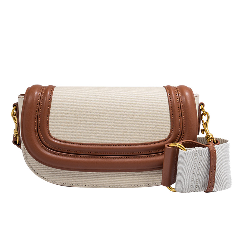 ZA MYLRF women's bag cross-border wholesale 2025 new wide shoulder strap diagonal cross armpit saddle bag trendy one-piece dropshipping