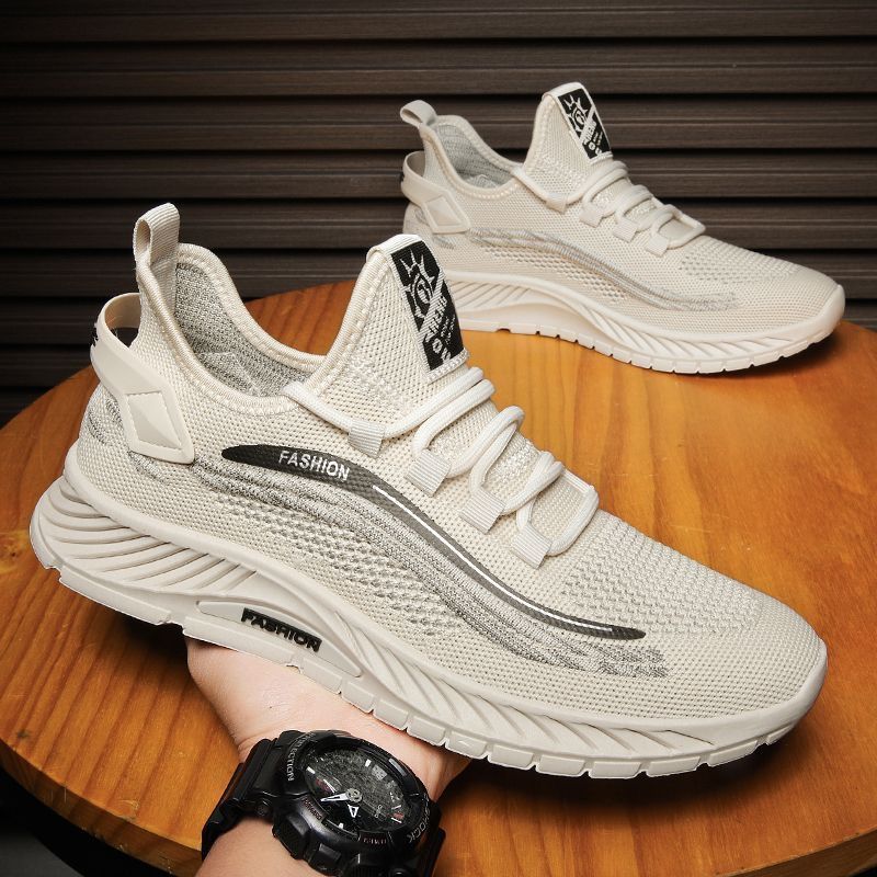 Cross border new men's shoes summer casual sports mesh shoes men's summer breathable thin fly woven mesh trendy shoes wholesale