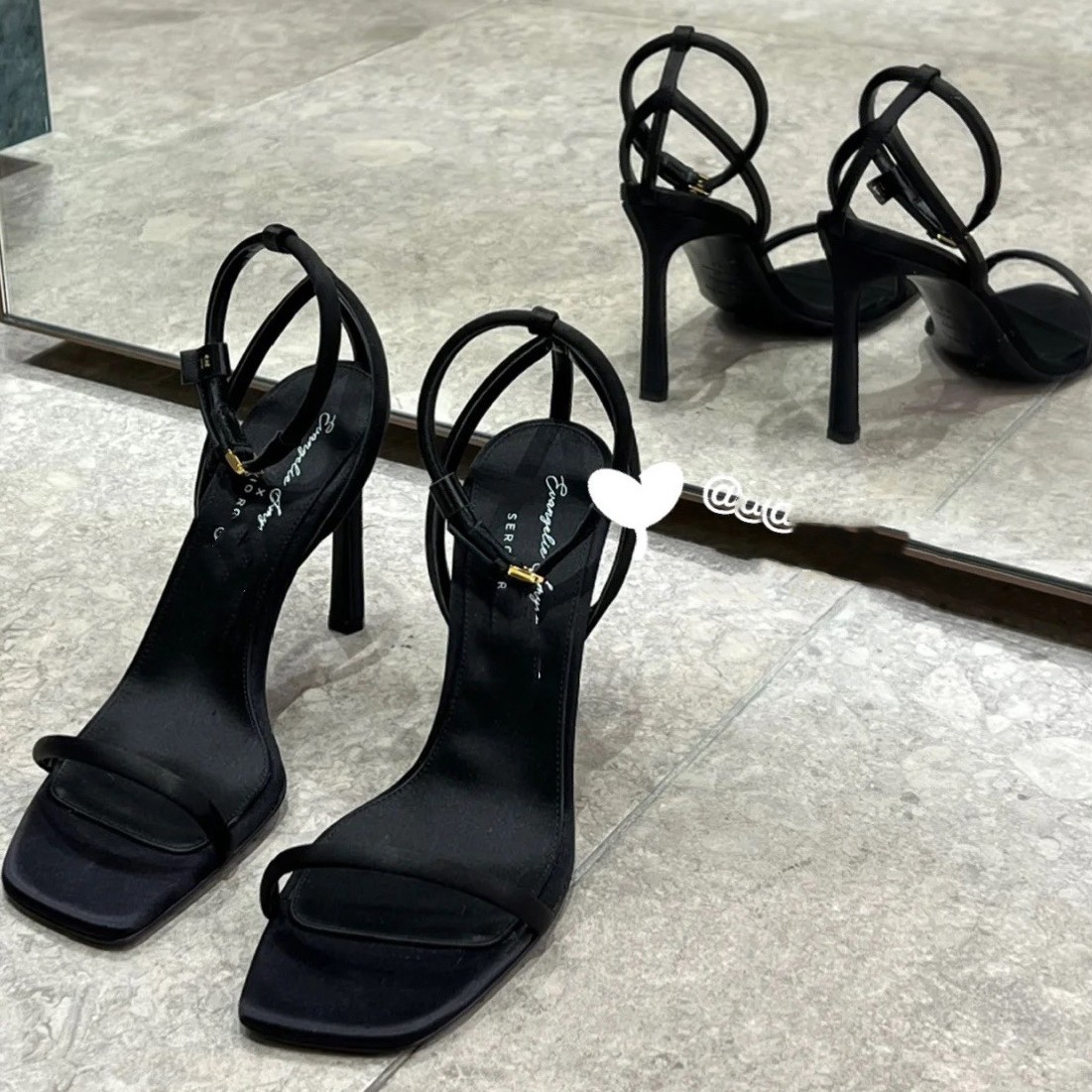 King's 2023 Summer New Style Square Headed Open toed High Heels Women's One Straw Elegant Style Fine Heels French Sandals