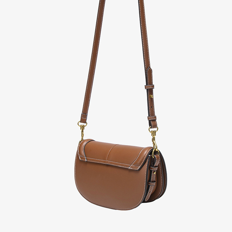 Spanish cross-border women's bag 2025 new saddle bag magnetic buckle flip cover decorative crossbody bag, one piece dropshipping