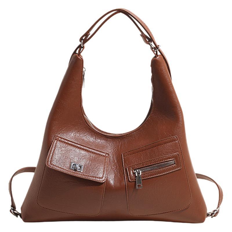 This year's popular bags are women's high-capacity 2024 new spring/summer versatile high-end texture shoulder bags, commuting tote bags