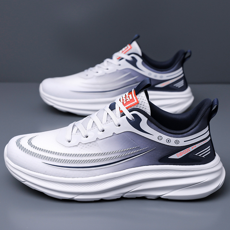 Cross border soft soled casual mesh summer shoes breathable cold adhesive men's shoes running 2025 new comfortable sports shoes wholesale