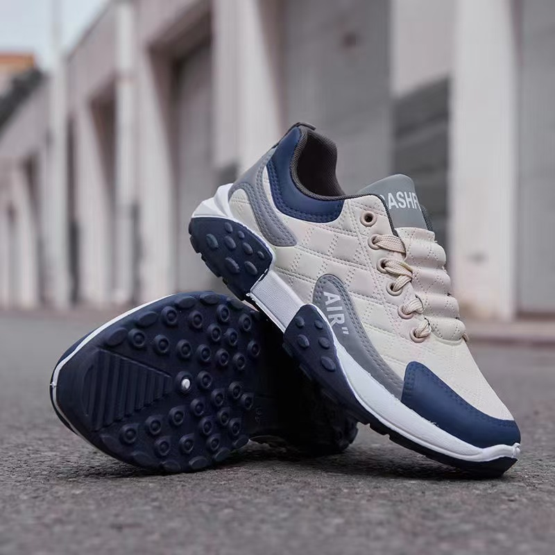 Cross border thick soled dad shoes men's 2025 spring Korean version comfortable running Forrest Gump shoes low cut breathable sports men's shoes