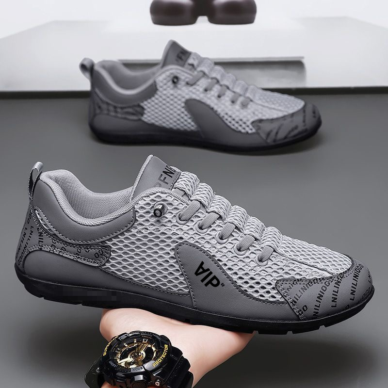 Men's shoes 2025 new summer mesh sports shoes breathable casual shoes lightweight running shoes men's board shoes Forrest Gump shoes